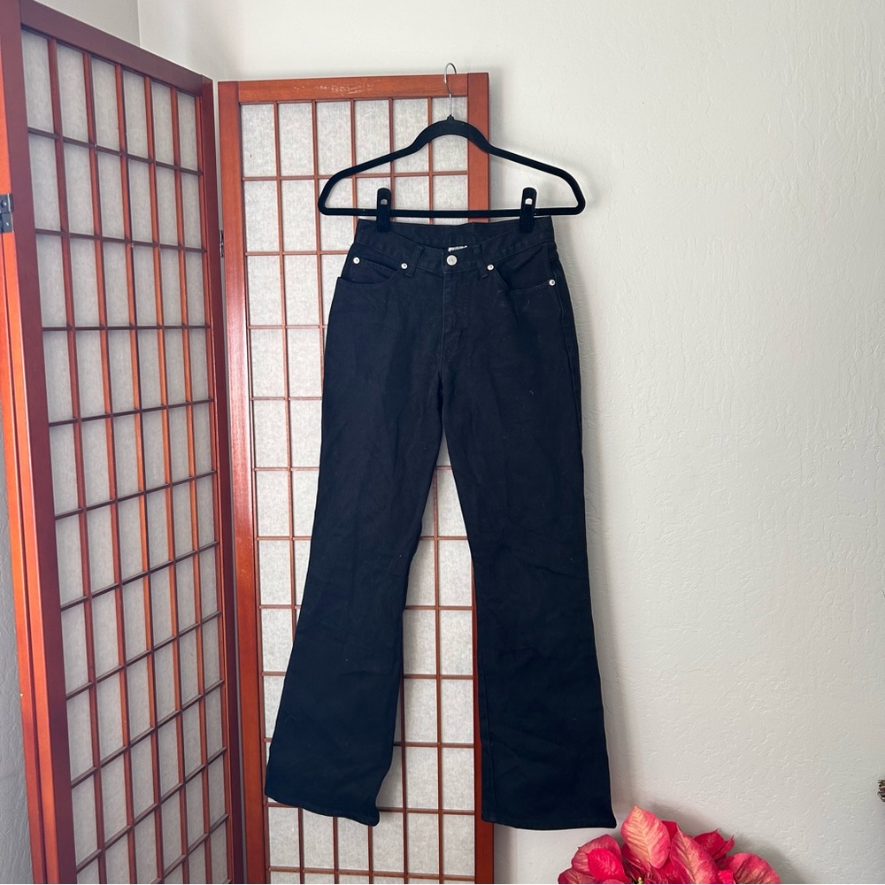 Vintage 100% Cotton Black Straight Leg Medium Rise Jeans